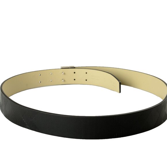 Burberry "Cut RV" Black/Hunter Reversible Leather Belt US 40 IT 100 - Picture 3 of 6